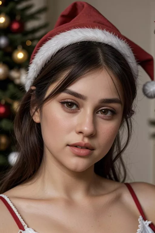 Elegant Lace and Satin Christmas Tree Skirt